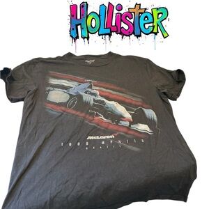 Hollister Charcoal McLaren Relaxed Fit Tee